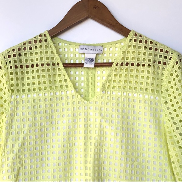 NWOT Doncaster Citrine Trench Eyelet Tunic - Picture 5 of 10